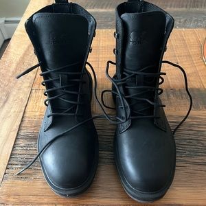 Sorel Black Combat & Moto Boots